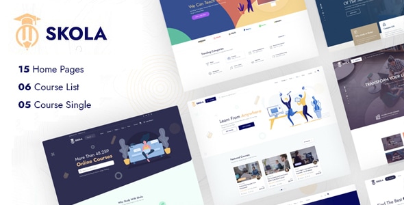 Skola v1.0.36 - LMS Online Courses WordPress Theme Download