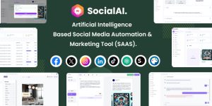 SocialAI v2.0- Artificial Intelligence Based Social Media Automation & Marketing Tool (SAAS)