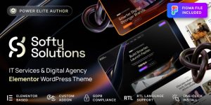 Softy Solutions v1.0.1 - IT Services & Digital Agency WordPress Theme