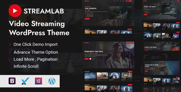 Streamlab v3.3 – Video Streaming WordPress Theme