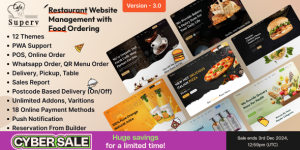 Superv v3.5 - Restaurant Website Management (Food Ordering) Nulled