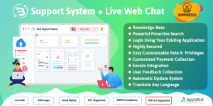 Support System-Live Web Chat & Client Desk & Ticket Help Desk v4.1.7 Nulled