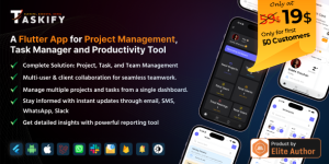 Taskify Flutter App v1.3.0 – Project Management, Task Manager and Productivity Tool