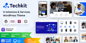 Techkit v2.5 – Technology & IT Solutions WordPress Theme Download