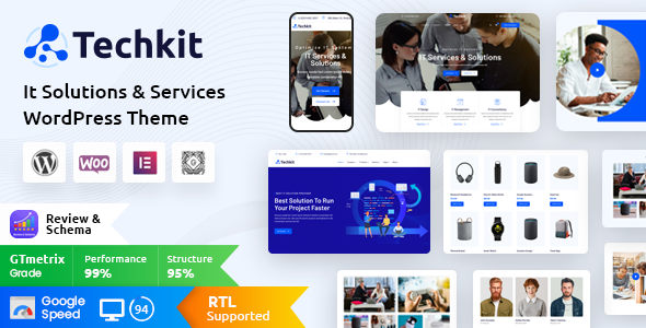 Techkit v2.5 – Technology & IT Solutions WordPress Theme Download