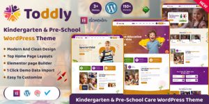 Toddly v1.1.0 - Kids & Kindergarten WordPress Theme Download