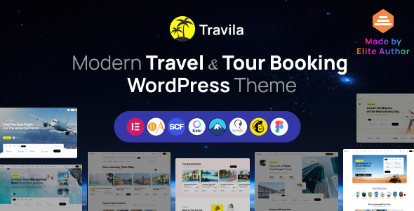 Travila v1.3 – Travel Booking WordPress Theme Download