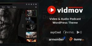 VidMov v2.3.1 – Video WordPress Theme Nulled