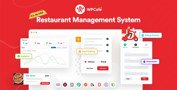 WP Cafe v2.2.29 - Restaurant Reservation, Food Menu & Food Ordering for WooCommerce Plugin