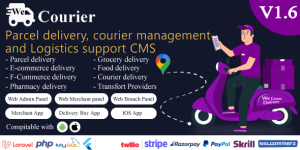 We Courier v1.8 – Courier and logistics management CMS with Merchant,Delivery app Nulled