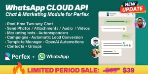 WhatsApp Official Cloud API Chat & Marketing module for Perfex CRM (15 July 2025)