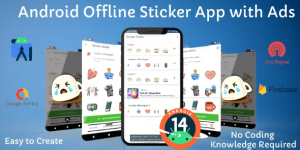 Whatsapp Sticker App (Offline) with Admob and OneSignal Push Notification for Android v1.4
