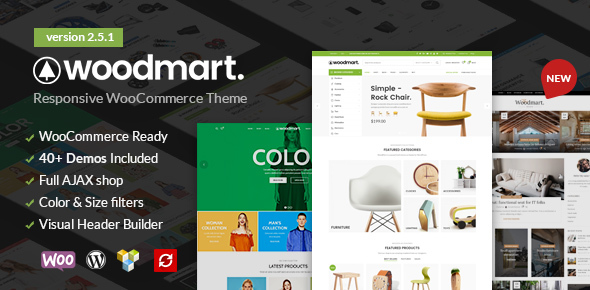 WoodMart v8.4.1 – Multipurpose WooCommerce Theme Nulled