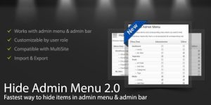 WordPress Hide Admin Menu Plugin v3.0.9 - WordPress Plugin