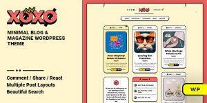 Xoxo v2.1.2 – Personal Blog & Magazine WordPress Theme Nulled