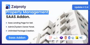 Zaiproty – Property Management SAAS Addon v2.4