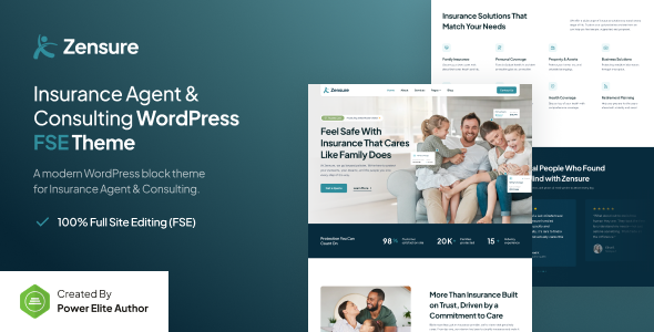 Zensure v1.0.0 – Insurance Agent & Consulting Gutenverse FSE WordPress Theme