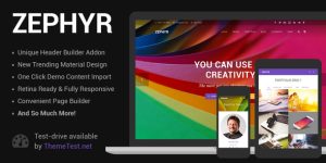 Zephyr v8.37 – Material Design Theme Nulled Download