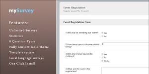 mySurvey v1.5 - Powerful Conduct surveys PHP and AJAX Script Download
