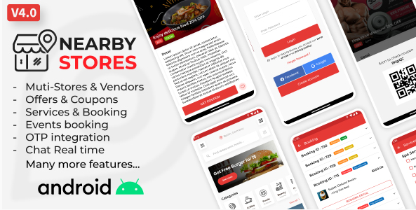 Nearby Stores Android v4.0.7 - Offers, Events, Multi-Purpose, Restaurant, Market - Subscription & WEB Panel
