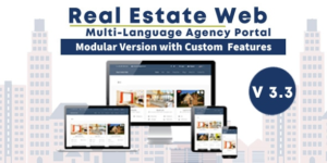 Real Estate Web v3.7 - with Agency Portal and Multi-Language Management System