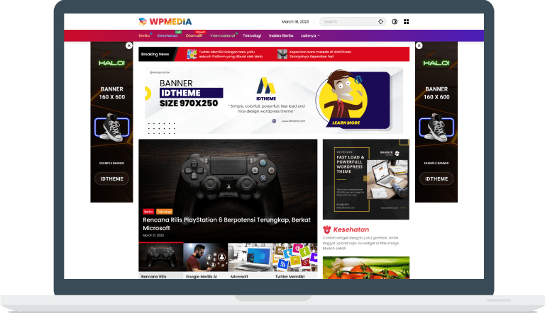 Wpmedia v1.1.1 - News WordPress Theme