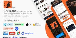 GoFresha v2.0.0 - Salon, Spa, Massage Appointment Flutter App with Admin Panel
