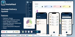 InstaHaul v1.2 - Package Courier Delivery App with Admin Backend