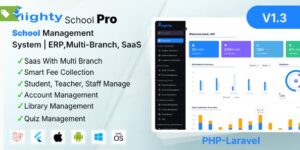 Mighty School Pro v1.6 - School Management System (ERP, Multi-Branch, SaaS All In One)