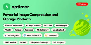 Optimer v3.1.0 - Advanced Image Compression + Cloud Storage Platform | SAAS | PHP