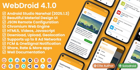 WebDroid v4.1.0 - Android WebView App
