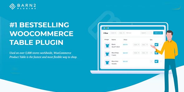 Barn2 Media WooCommerce Product Table v4.3.6 - WordPress Plugin