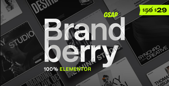 Brandberry v1.0 – Creative Elementor WordPress Theme