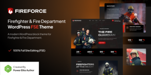 Fireforce v1.0.0 – Firefighter Department Gutenverse FSE WordPress Block Theme