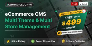 eCommerceGo SaaS v8.8.3 – eCommerce Store with Multi theme and Multi Store + Seller App v1.2 Nulled