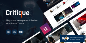 Critique v1.2.1 - Magazine, Newspaper & Review WordPress Theme
