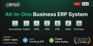 ERPGo SaaS v9.2 – All In One Business ERP With Project, Account, HRM, CRM & POS Nulled
