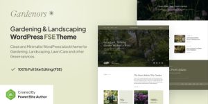 Gardenors v1.0 – Gardening & Landscaping Gutenverse FSE WordPress Block Theme