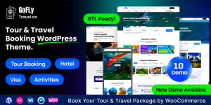Gofly v1.3.0 - Tour Booking and Travel Agency WordPress Theme