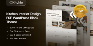 Kitchio v1.0.0 - Kitchen Cabinets & Furniture FSE WordPress Block Theme
