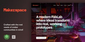Makerspace v1.0 - FabLab & Community Workshop WordPress Theme