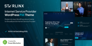 Starlinx v1.0.2 – Broadband & Internet Service Provider FSE WordPress Theme