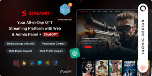 Streamit Laravel v2.1.1 – Movie, TV Show, Video Streaming Platform With Laravel with ChatGPT