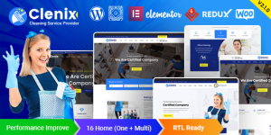 Clenix v3.12 - Cleaning Services WordPress Theme