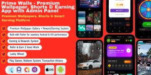 Prime Walls v1.0 - Ultimate Wallpaper, Shorts & Earning App