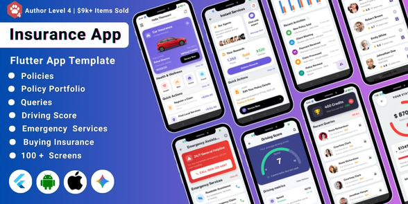AI-Powered Insurance Agency Flutter App Template v1.2