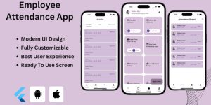 Attendance App v1.0 - Employee Attendance Management Flutter App | Android & iOS Mobil App Template