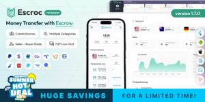 Escroc v1.7.0 - Money Transfer with Escrow Full Solution