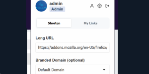 Firefox Extension + Plugin Helper For Premium URL Shortener 1.0