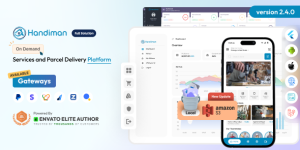 Handiman v2.4.0 - On Demand Services and Parcel Delivery Platform